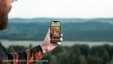 Argument Reality auf dem Georg Victor Turm in Korbach auf dem Eisenberg
