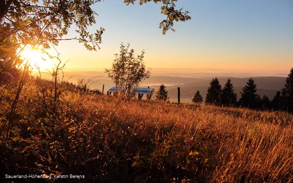 Sauerland-Höhenflug am Kalied Sonnenaufgang