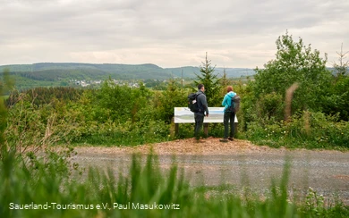 Oberhalb von Küstelberg auf dem Sauerland-Höhenflug