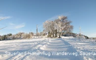 Verschneite Landschaft im Wintersportgebiet Wildewiese