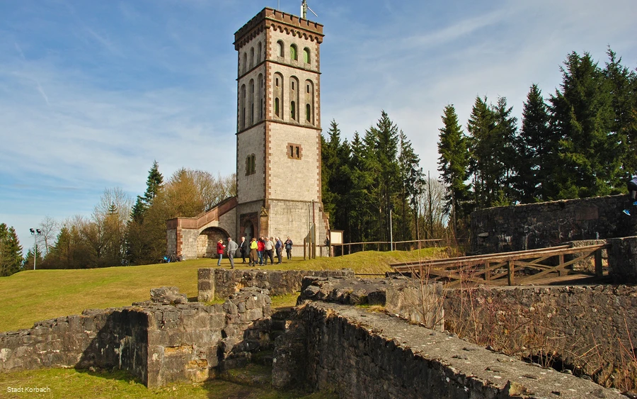 Eisenberg Ruine mit Georg-Viktor-Turm