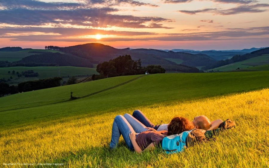 Wanderpause am Sauerland-Höhenflug
