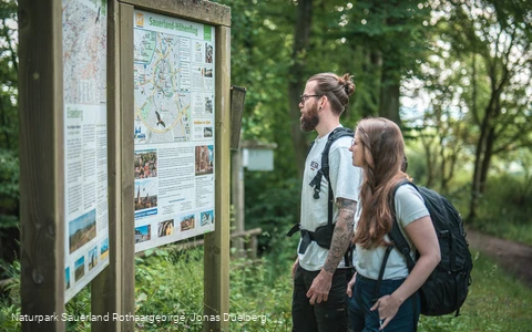 Am Startpunkt in Korbach
