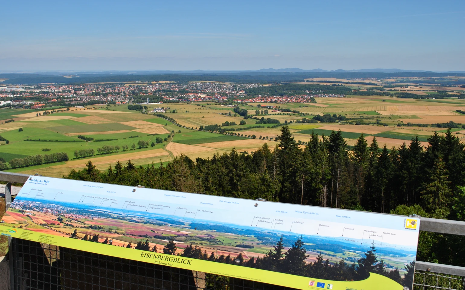 Blick über Korbach vom Georg-Viktor-Turm