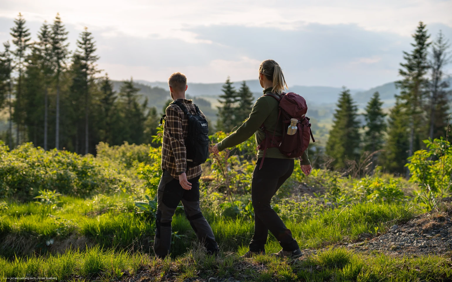 Wanderer in der Nähe von Küsterberg