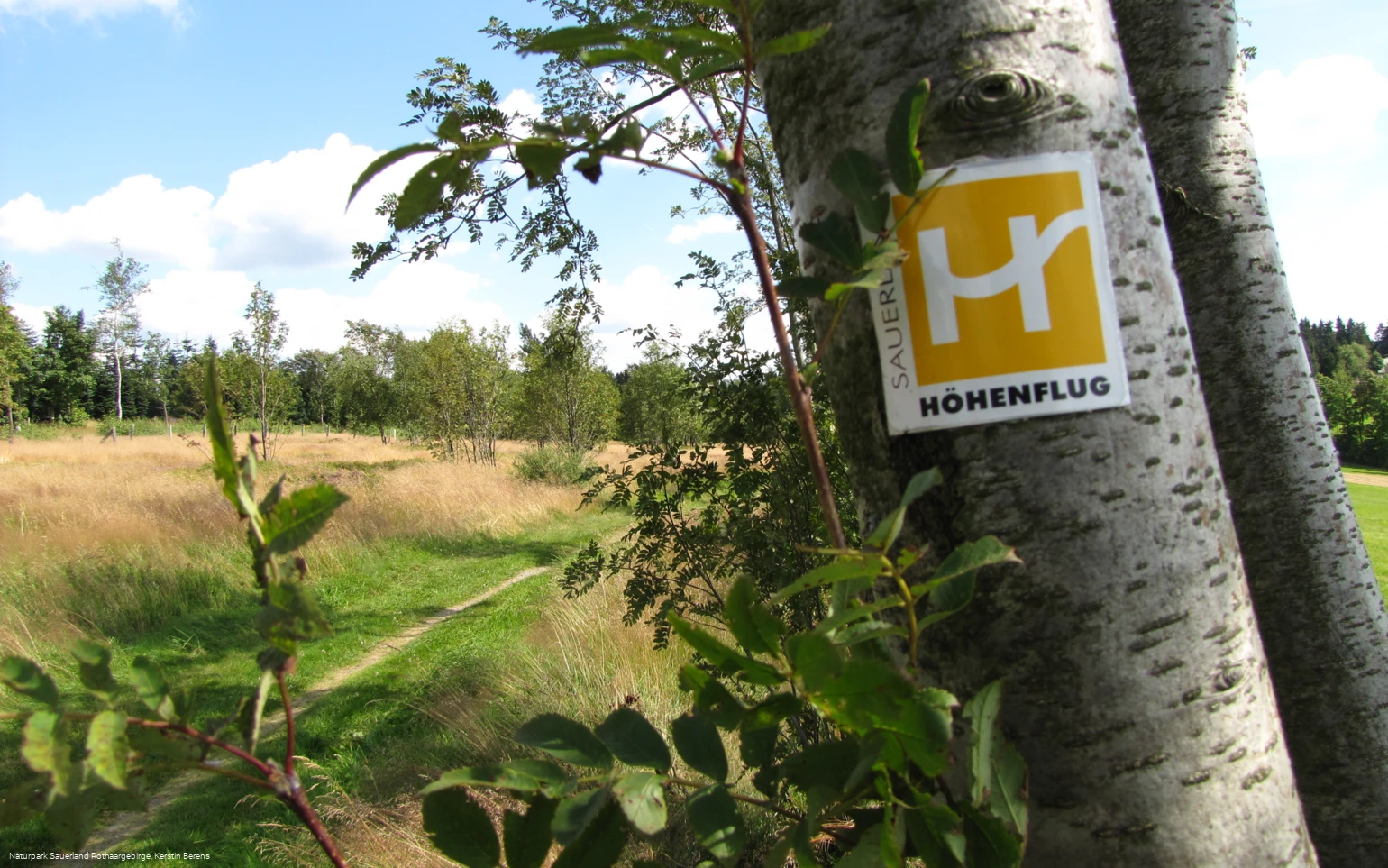 Wegezeichen Sauerland-Höhenflug bei Altastenberg
