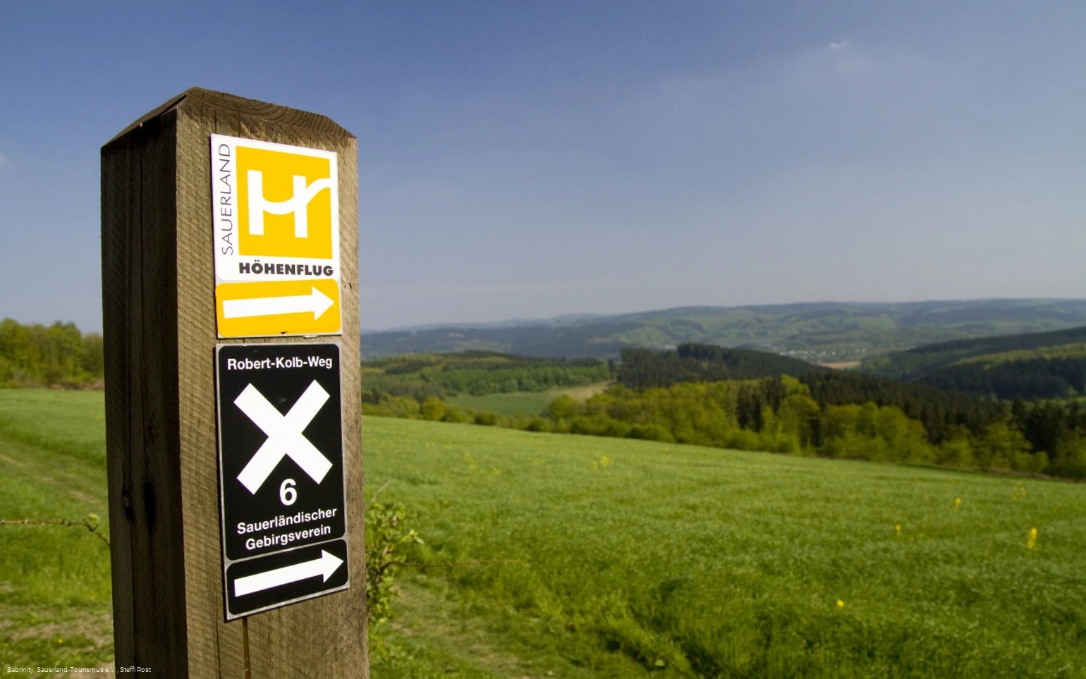 Markierung mit Aussicht