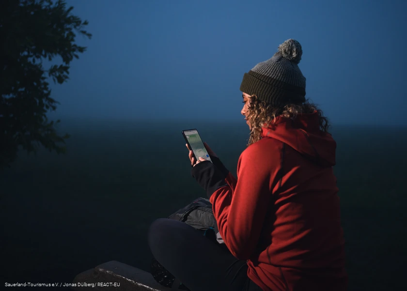 Wanderplanung in der Morgend&auml;mmerung