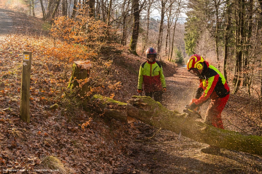 Wegearbeiten am Sauerland-Höhenflug