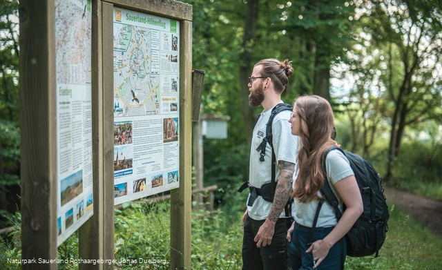 Am Startpunkt in Korbach