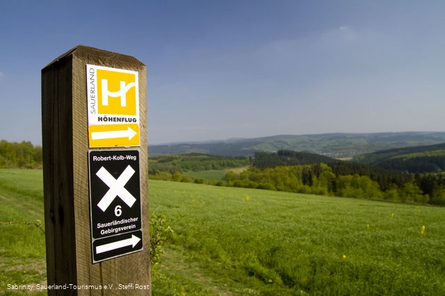 Markierung mit Aussicht