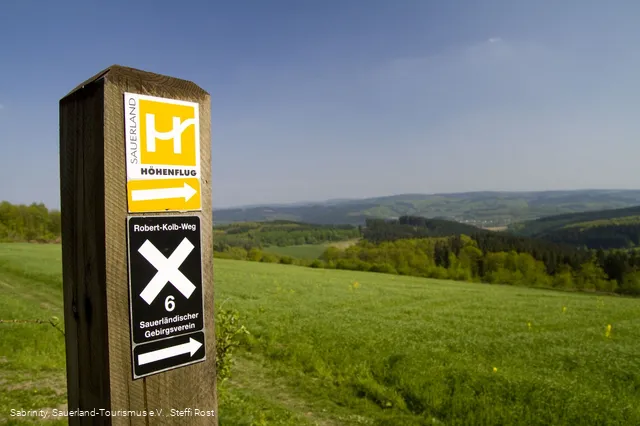 Markierung mit Aussicht