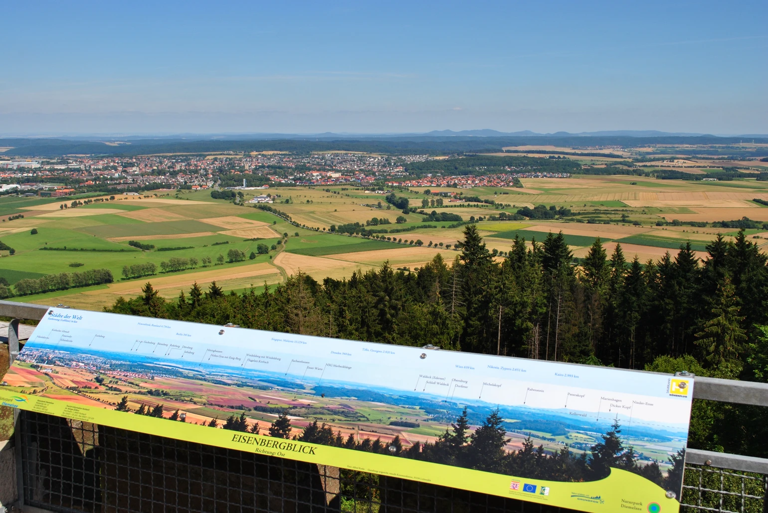 Blick über Korbach vom Georg-Viktor-Turm