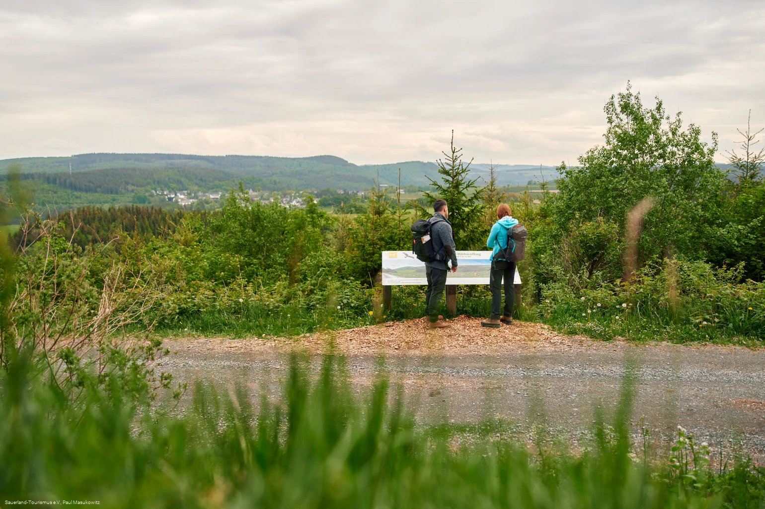 Oberhalb von Küstelberg auf dem Sauerland-Höhenflug