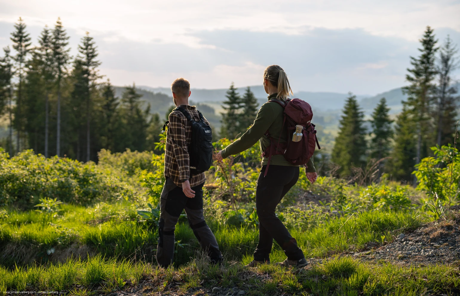 Wanderer in der Nähe von Küsterberg