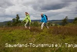 Wanderer auf Kahle Pön auf dem Sauerland-Höhenflug