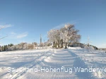 Verschneite Landschaft im Wintersportgebiet Wildewiese