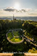 Ausblick vom Georg Viktor Turm über Ruine